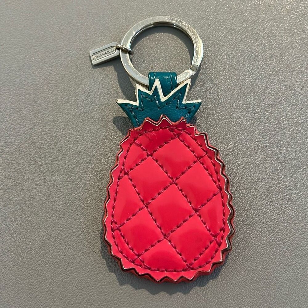 COACH Red Pineapple Vintage Keychain